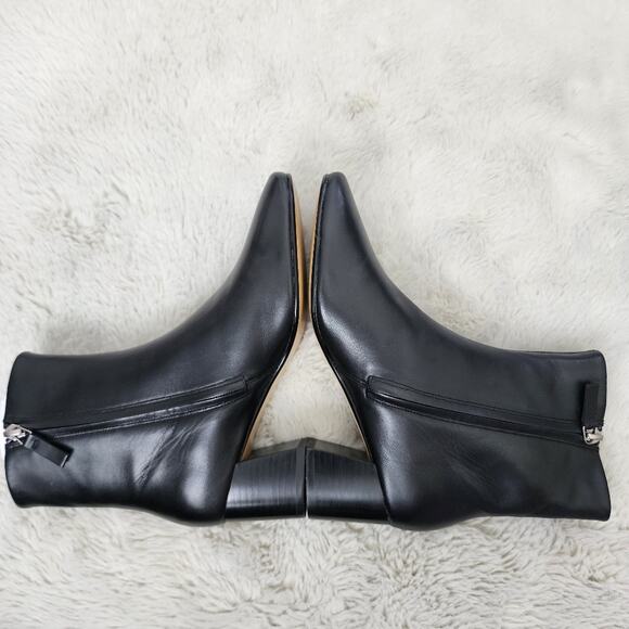NEW Everlane The Day Sleek Black Leather Ankle Boots - Picture 11 of 15